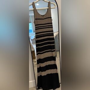Vince Striped Maxi Tank Dress Size XS